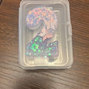 Glittery Number 2 Cake Topper